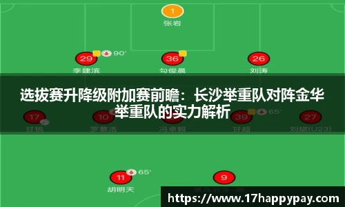 选拔赛升降级附加赛前瞻：长沙举重队对阵金华举重队的实力解析